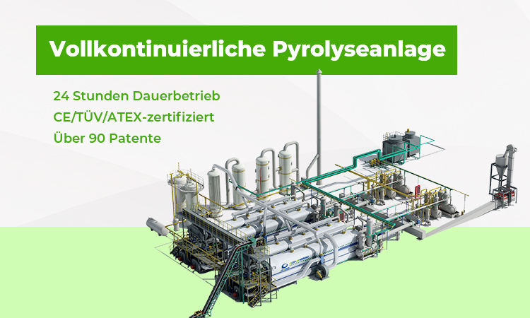Pyrolyseanlage, Abfallrecyclinganlage, Recycling von Kunststoffabfällen ...